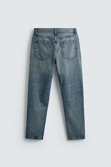 JEANS SLIM CROPPED FIT - Azul medio de Zara