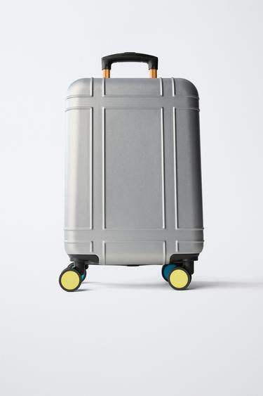 MULTI-COLOR TRAVEL SUITCASE — Gray 1