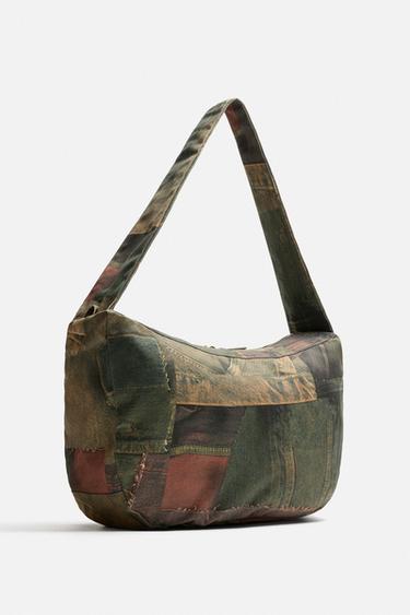 DENIM PRINT SHOULDER BAG - Multicoloured by Zara - Image 1