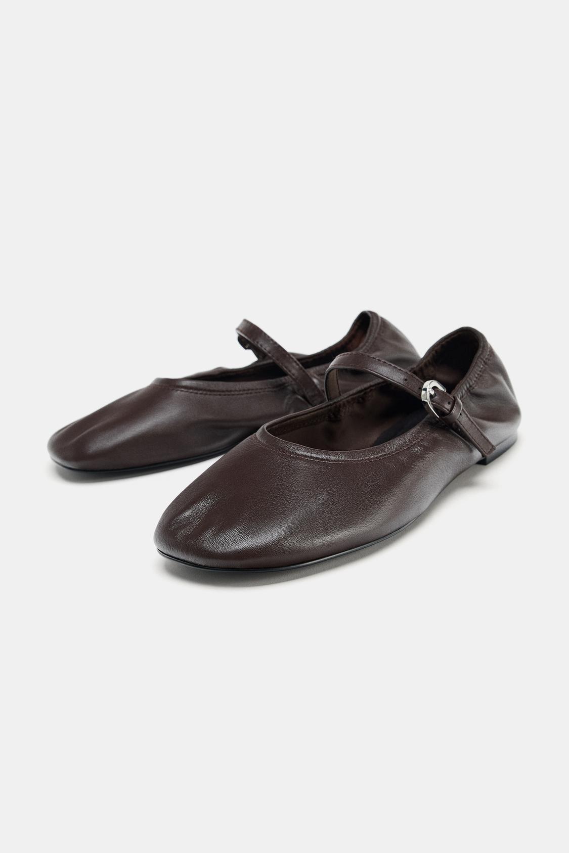 SOFT LEATHER BALLET FLATS