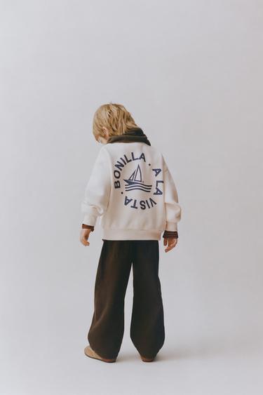 BONILLA A LA VISTA ® X ZARA PRINTED SWEATSHIRT - Ecru by Zara