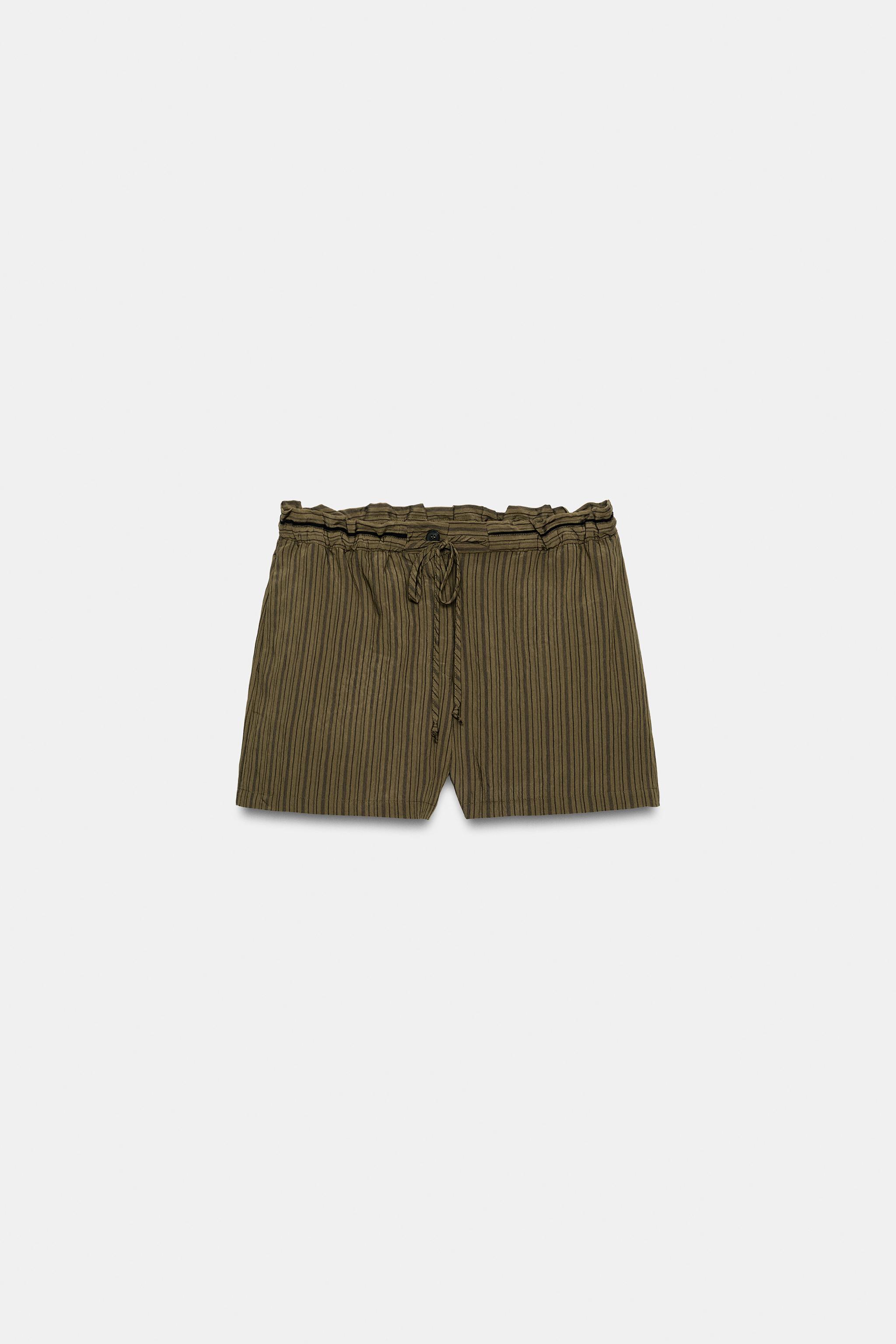 ZW COLLECTION JACQUARD STRIPED SHORTS