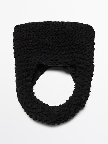 Zara Mini split suede crochet bag - Limited Edition - Black - Image 0
