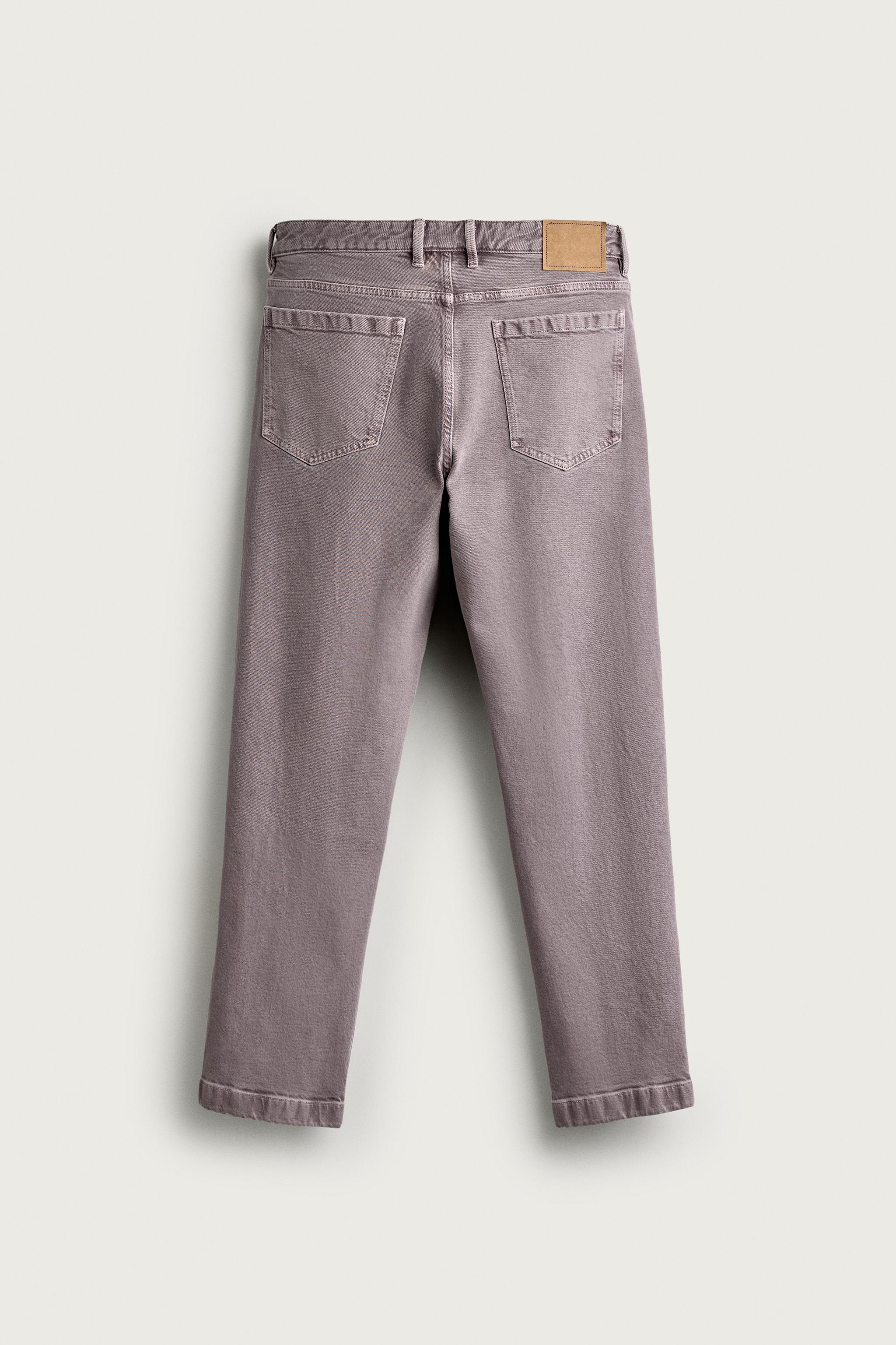 WASHED STRAIGHT FIT PANTS