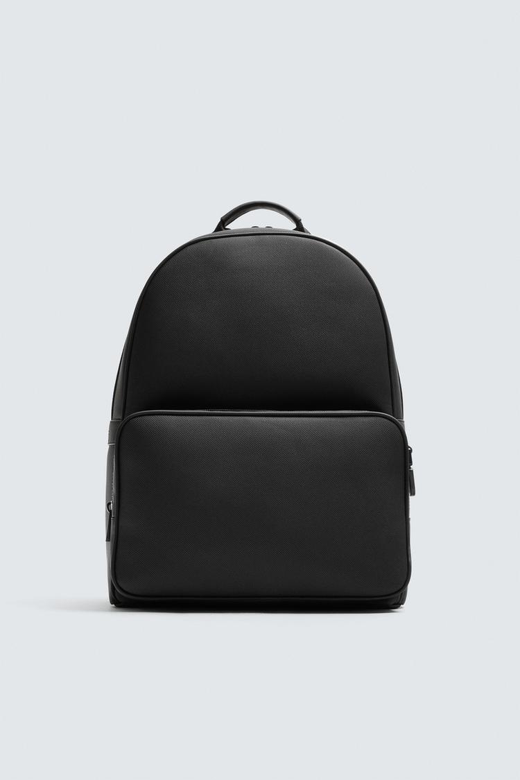 ZARA RUBBERISED TEXTURE BACKPACK
