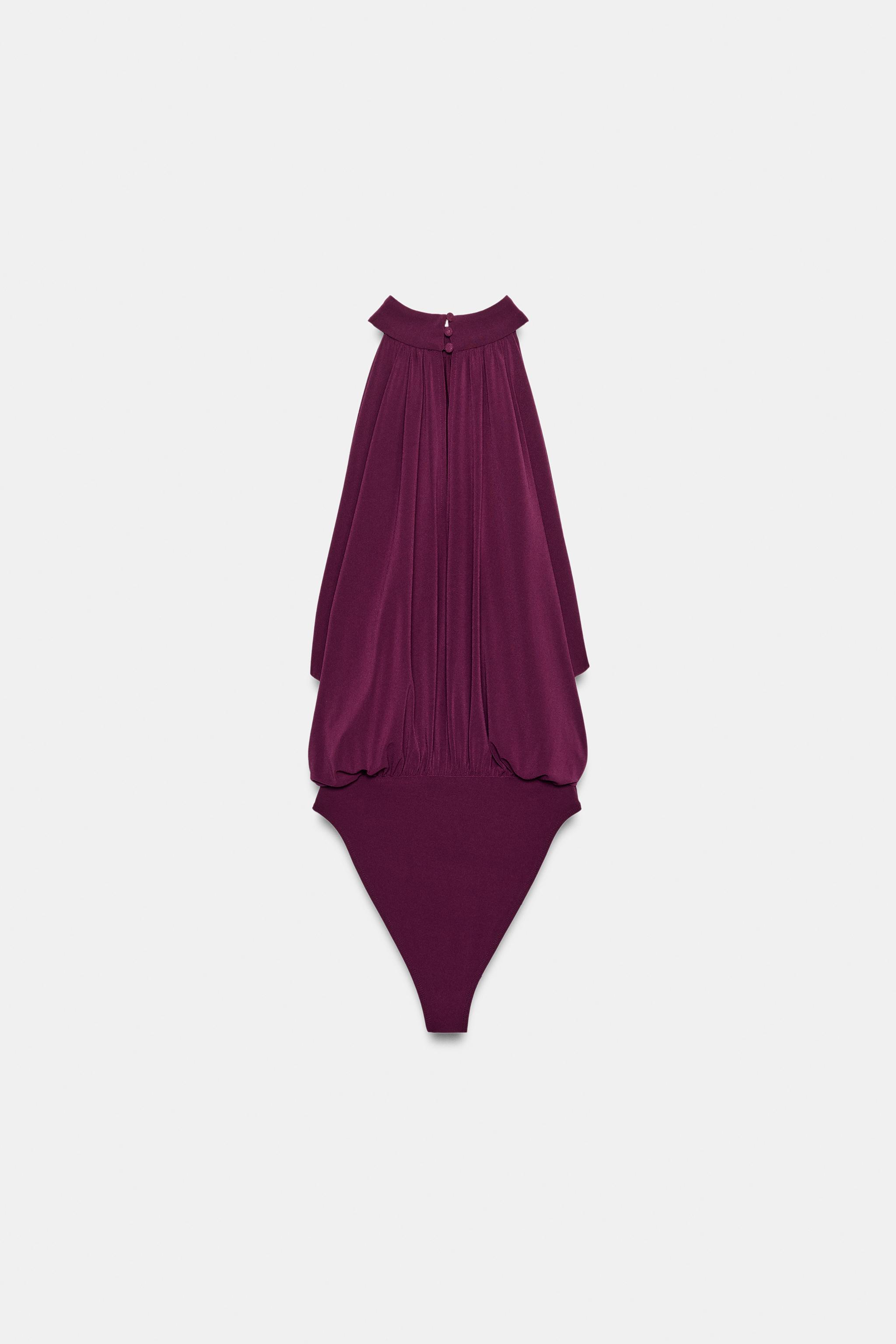 HALTER NECK BALLOON BODYSUIT