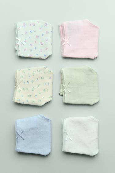 6-14 YEARS/ PACK OF SIX TEXTURED FLORAL BRIEFS - Multicoloured by Zara