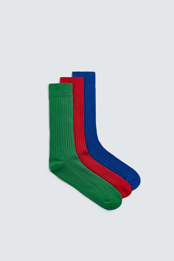 AARON LEVINE X ZARA CONTRAST RIB SOCKS from Zara - $29.90