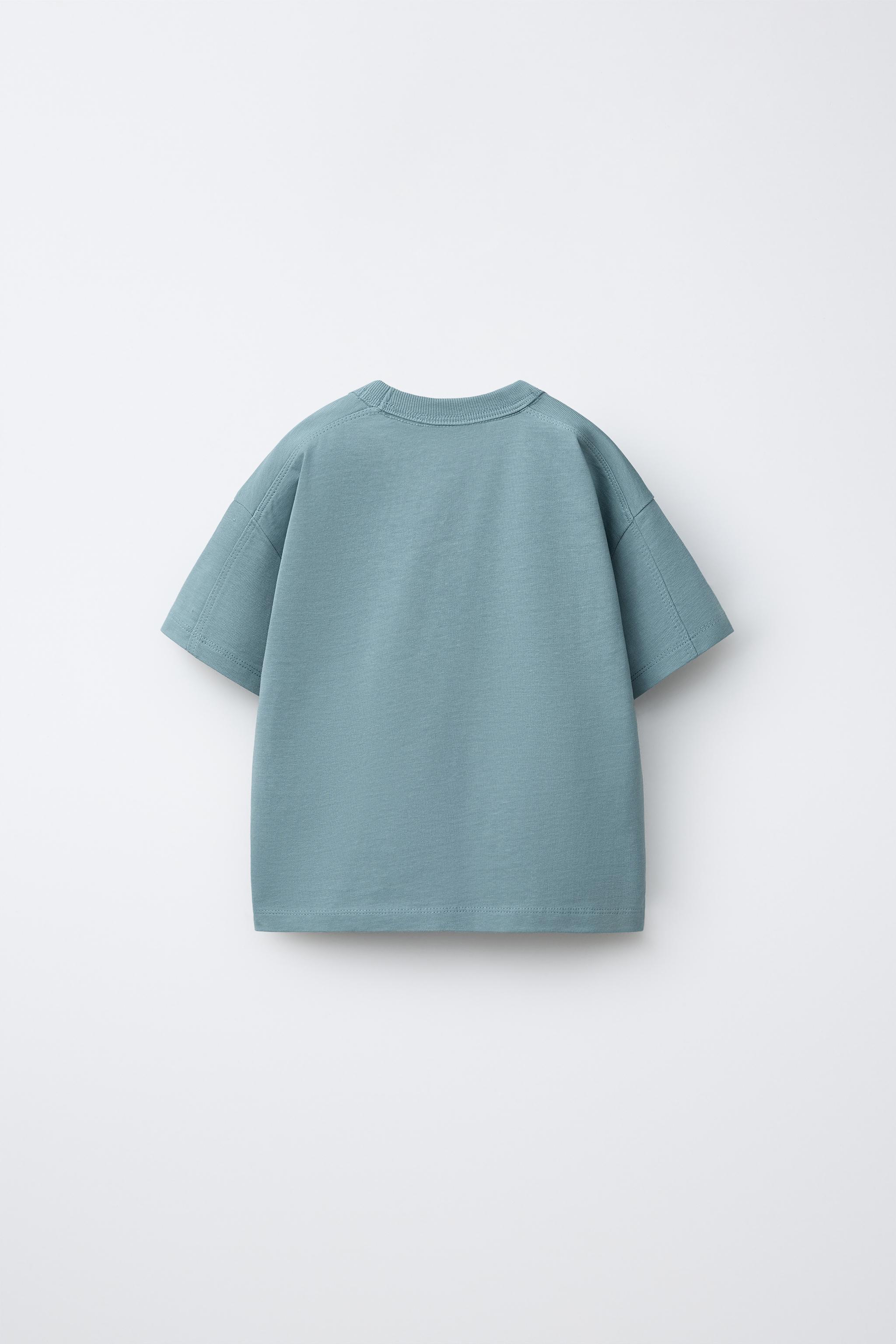 PLAIN HEAVY WEIGHT T-SHIRT — washed petrol