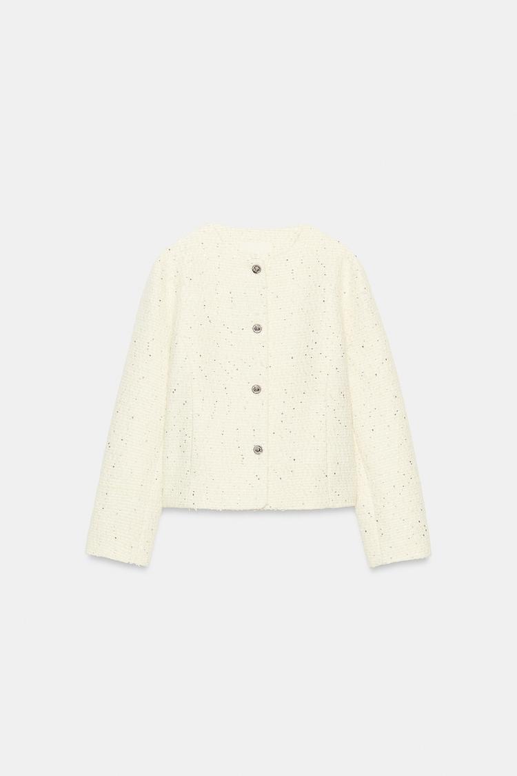 SEQUIN JEWEL BLAZER
