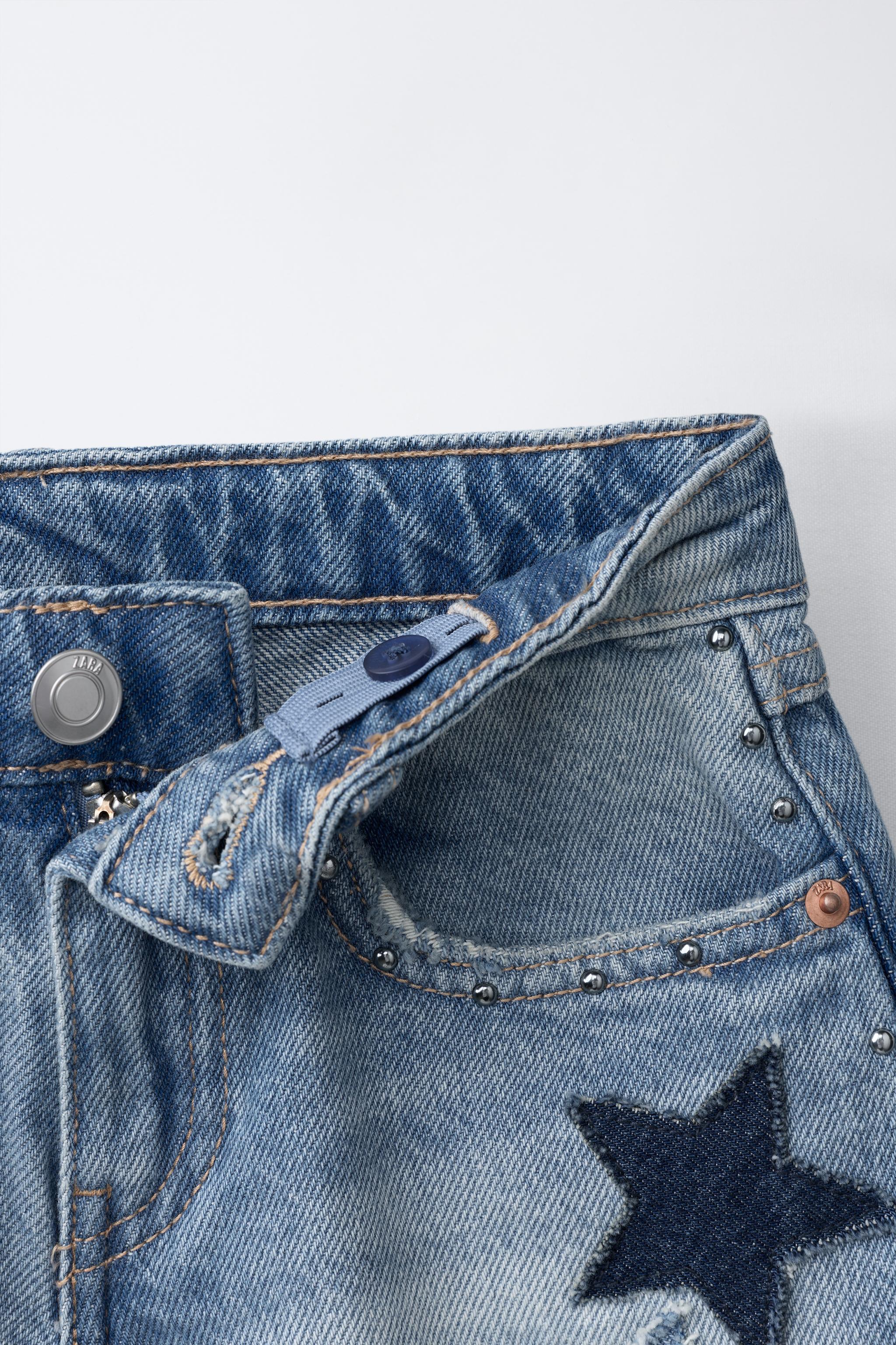 Детские шорты Zara STAR DENIM SHORTS — фото 3
