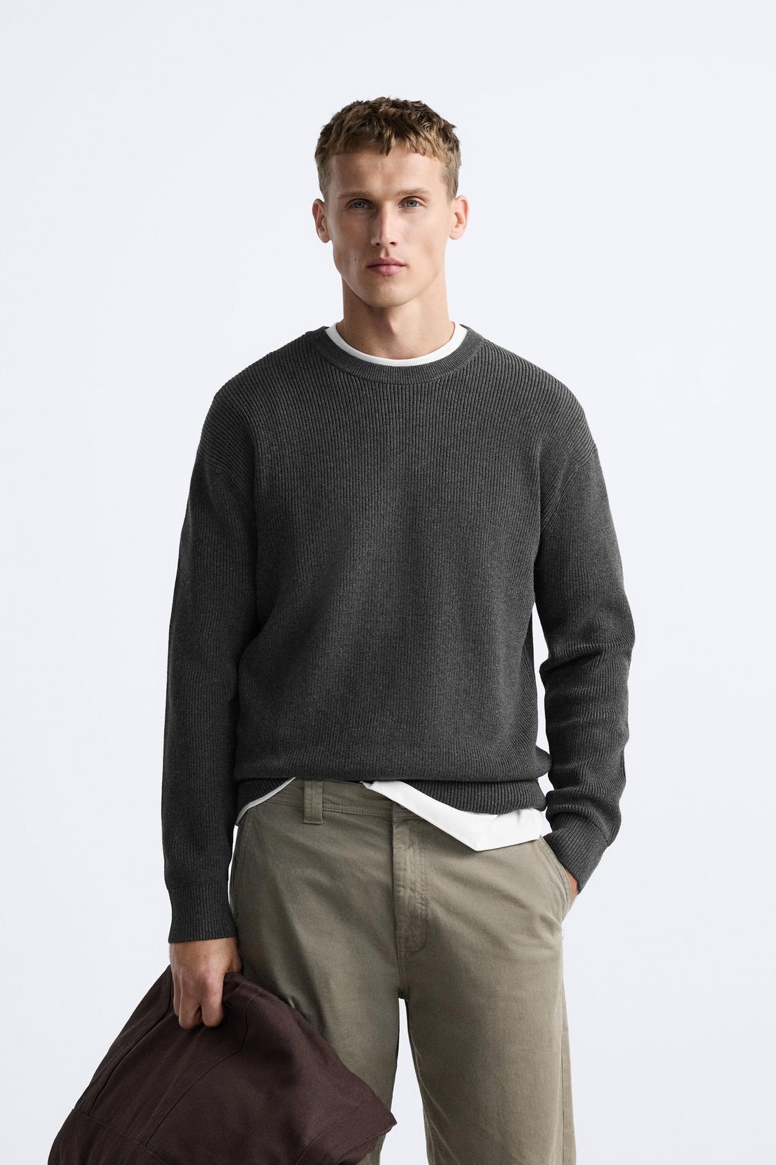 BASIC PURL KNIT SWEATER