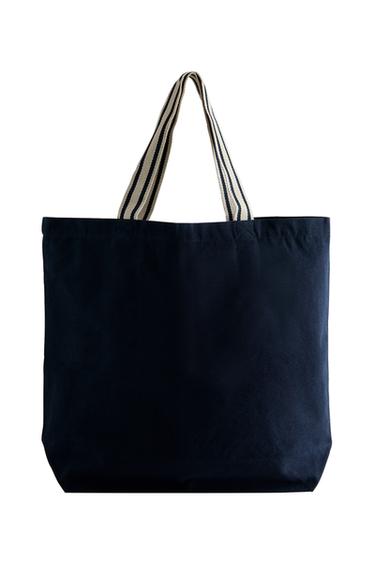 GEANTĂ SHOPPER REVERSIBILĂ DUNGI - Albastru-marin de la Zara