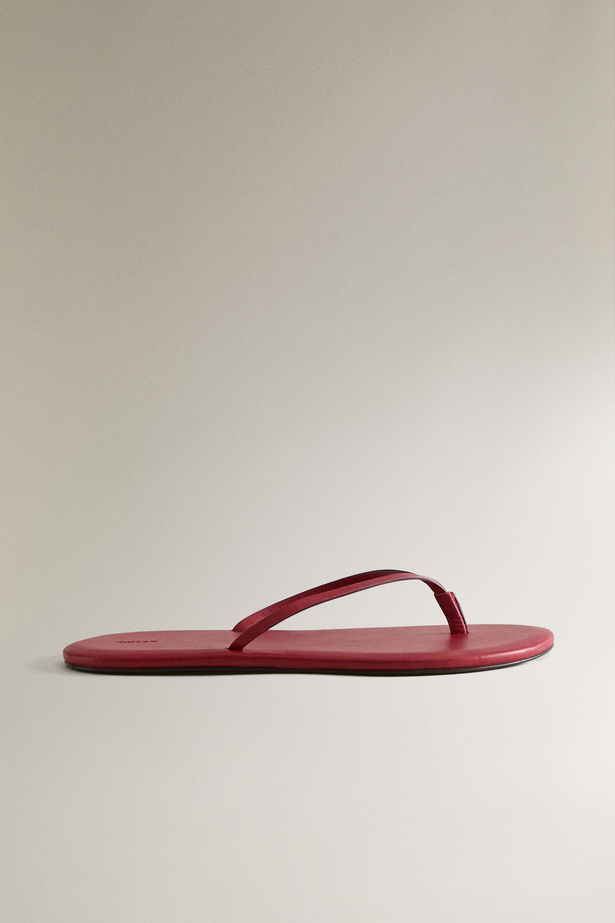 Женские сандалии Zara MINIMAL LEATHER SANDALS