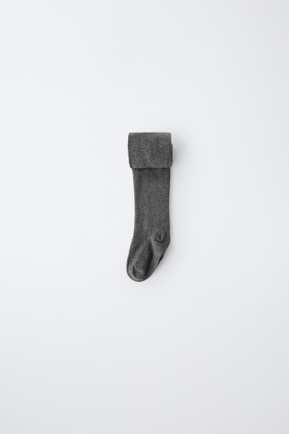 SHINY TIGHTS - Grey by Zara - Image 0