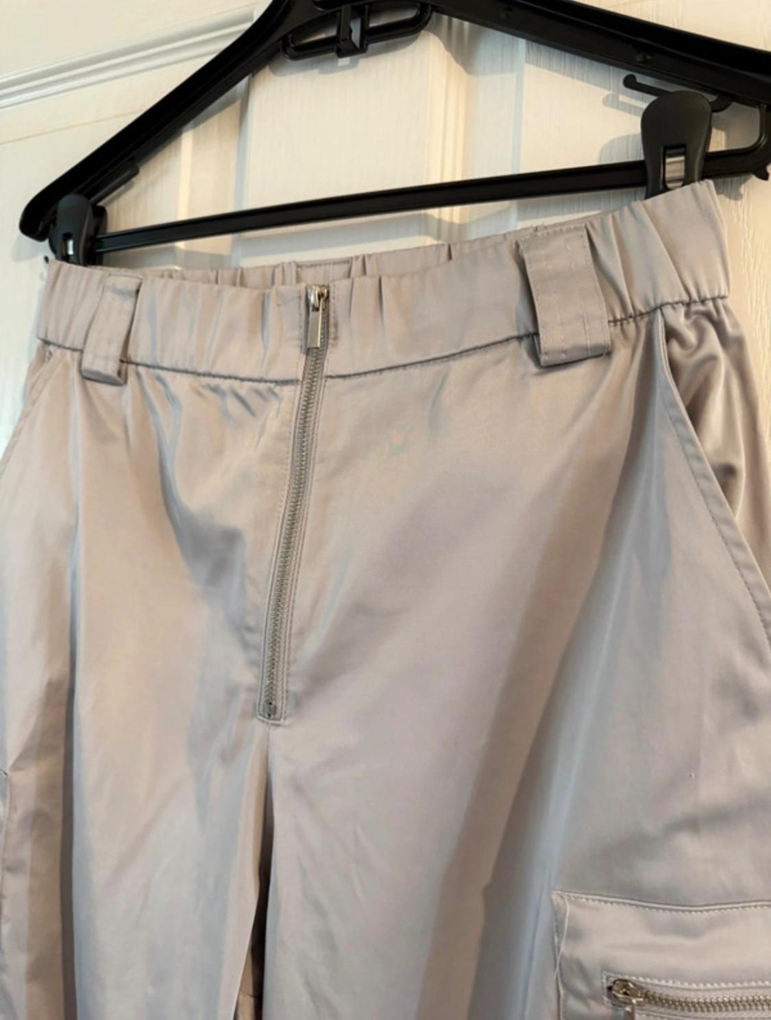SATIN TROUSERS WITH ZIPS - Image 3