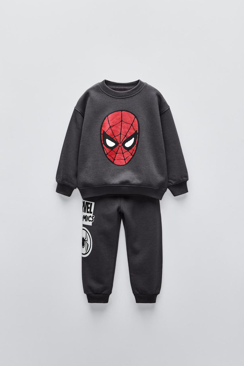 SPIDER-MAN © MARVEL SWEATSHIRT AND PANTS MATCHING SET - Anthracite  