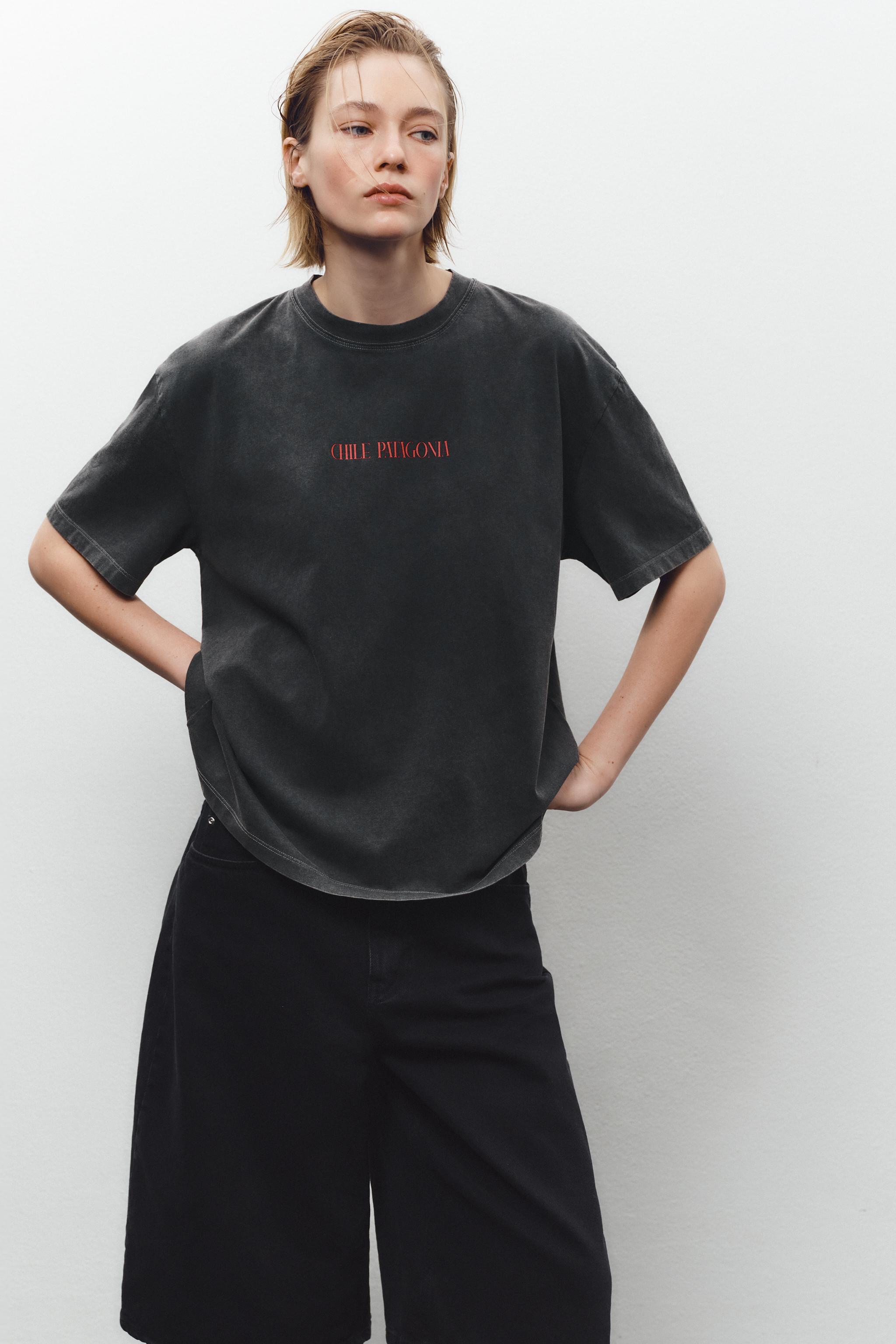FADED-EFFECT CHILE T-SHIRT - Anthracite grey | ZARA Australia