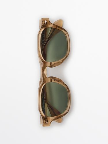 Zara Geometric sunglasses - Pastel yellow