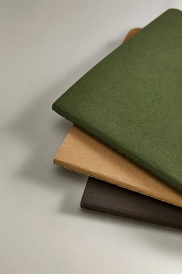 PACK OF COFFEE NOTEBOOKS (PACK OF 3) - Green by Zara - Image 1