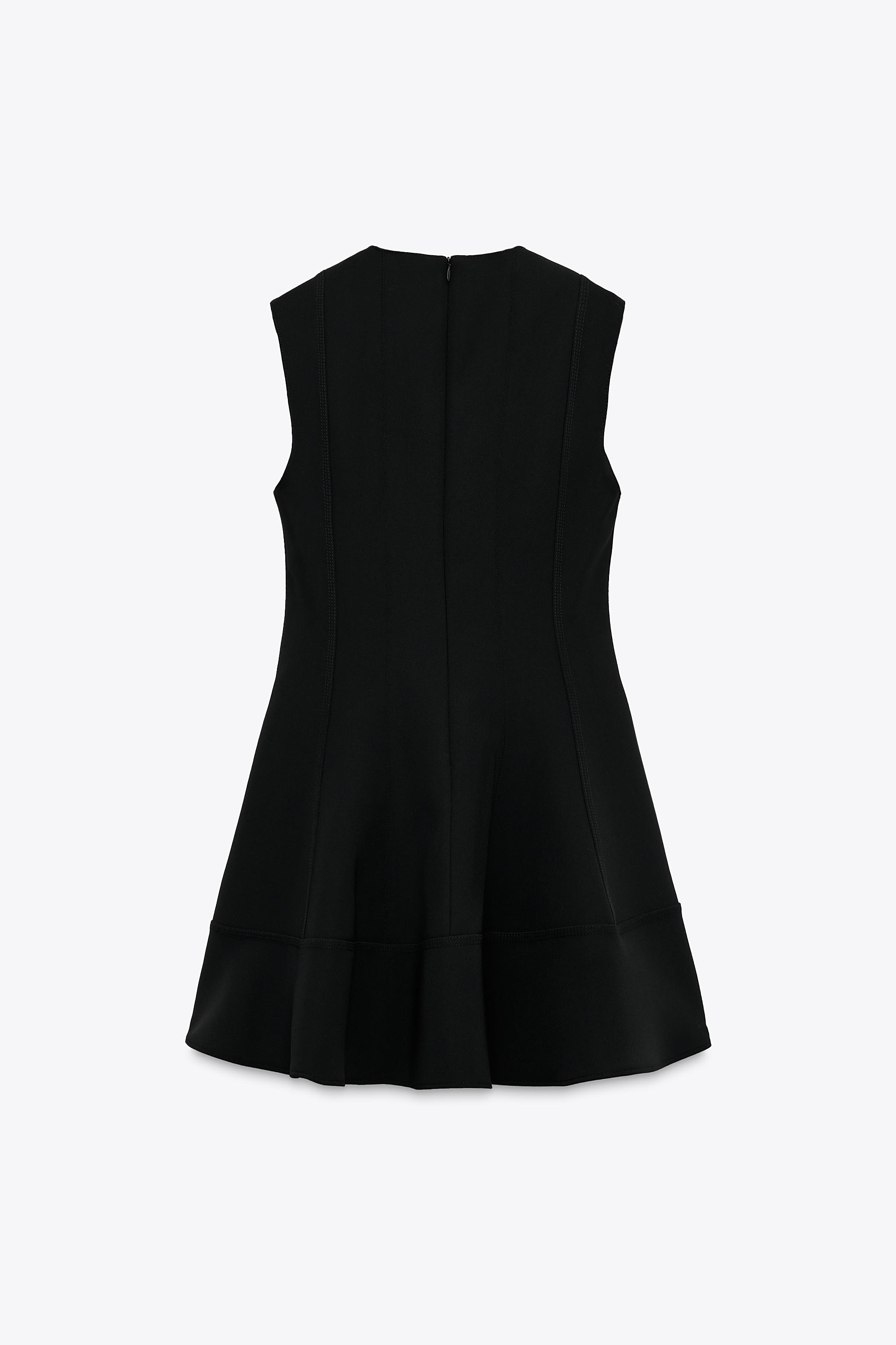 ZARA ゴデットリブワンピース 2180/307 ゴデットリブワンピース - キャラメル | ZARA Japan / 日本