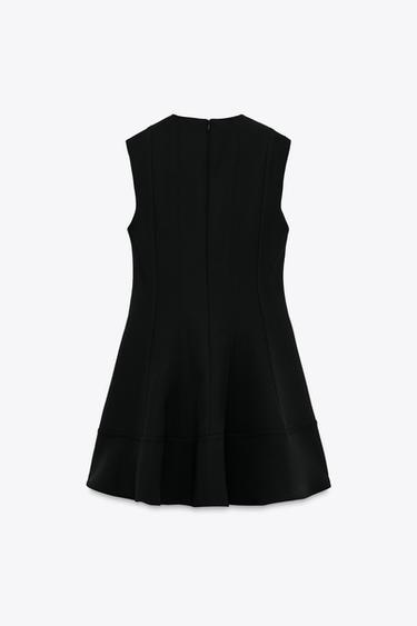 ROBE GODETS ZW COLLECTION - Noir de Zara - Image 5
