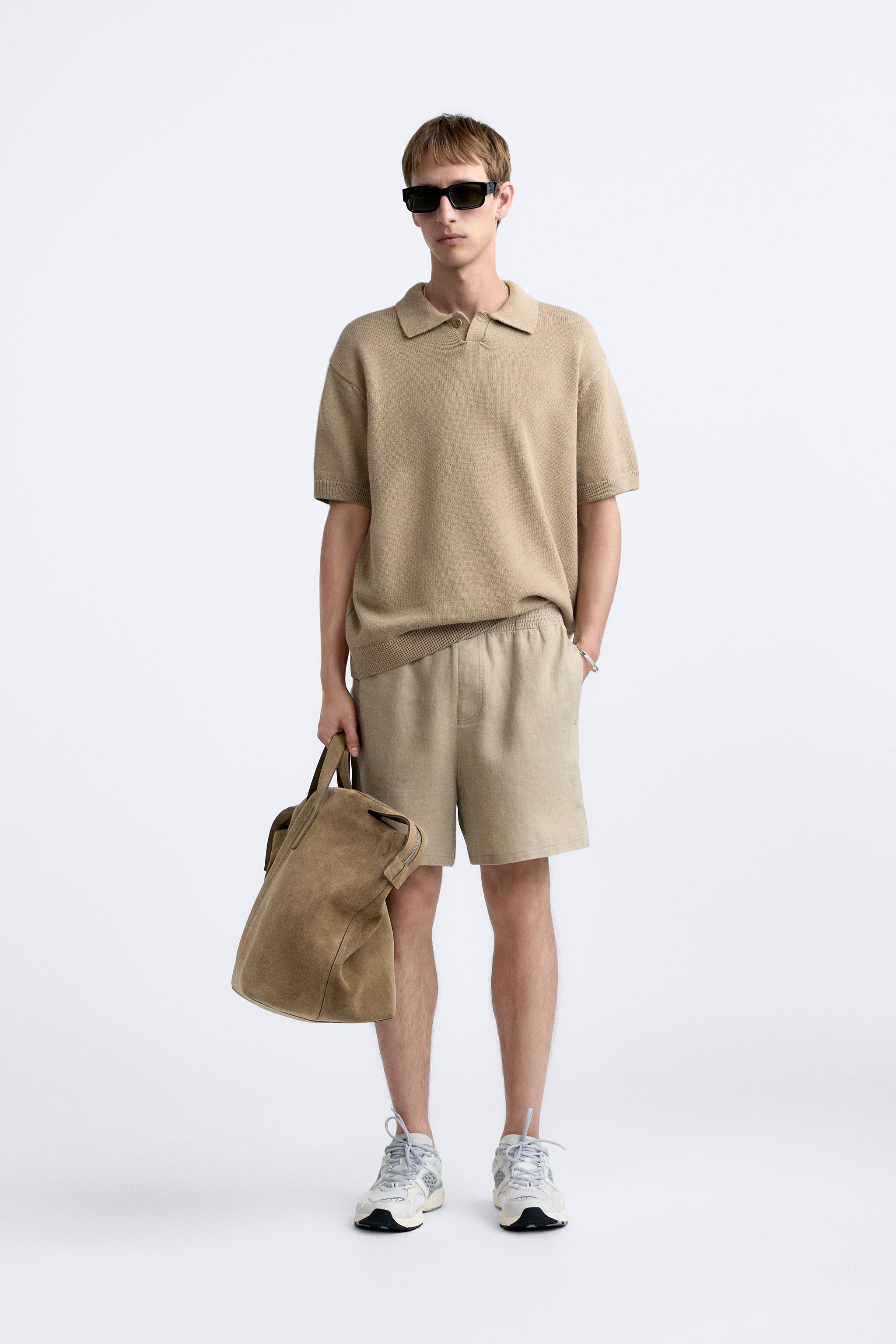 100% LINEN SHORTS