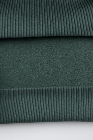 SLOGAN PRINT SWEATSHIRT - Khaki by Zara - Image 3