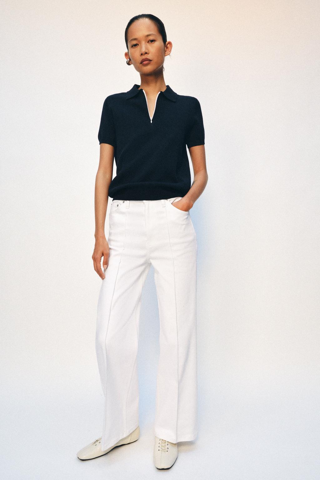 KNIT ZIP POLO SHIRT - image 2