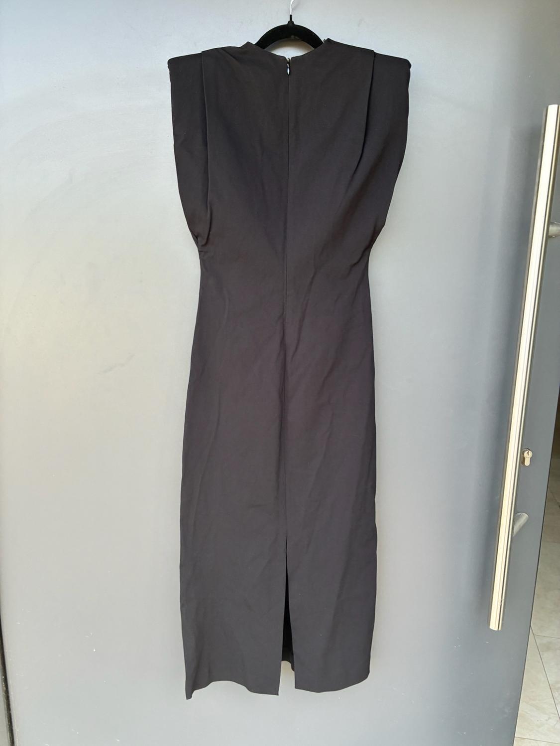 ZW COLLECTION MIDI DRESS WITH PADDED SHOULDERS - Image 5