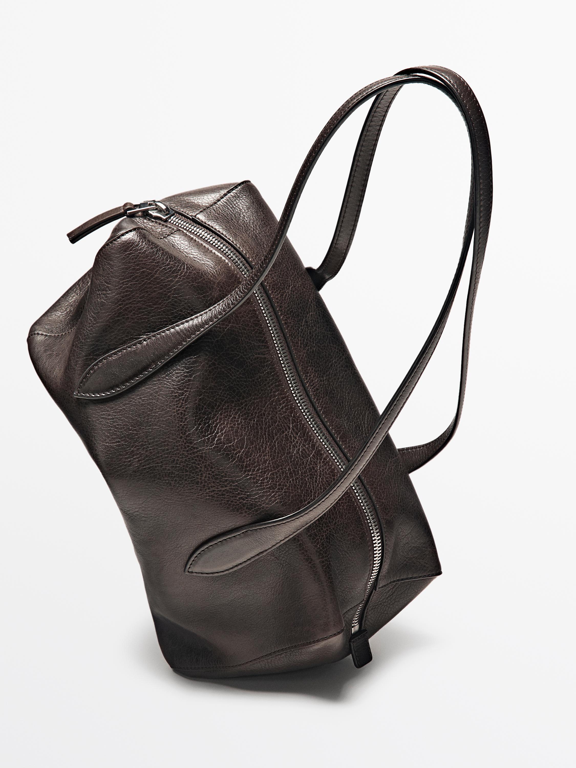 Sac cartable west en cuir nappa