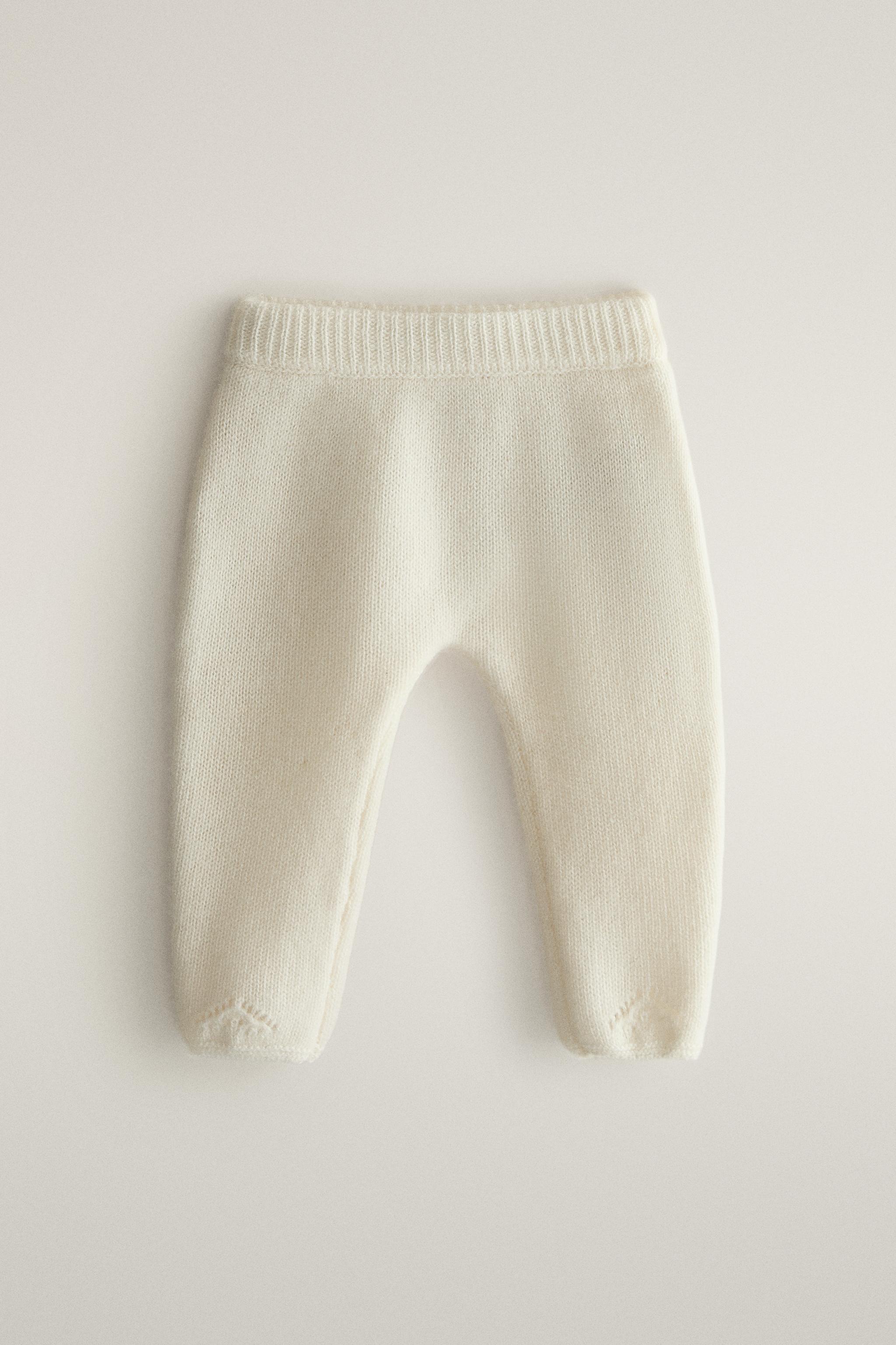 CASHMERE BABY FOOTED LEGGINGS