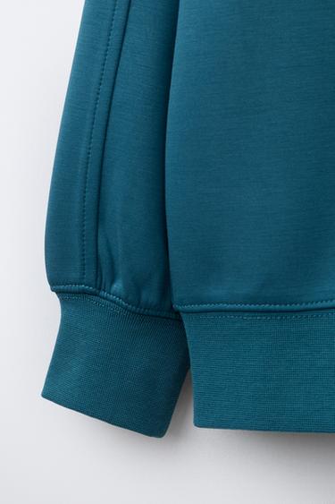 SPORTY LOGO SWEATSHIRT - Bluish by Zara - Image 3