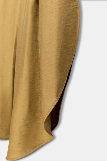 COMBINAISON À BAS ASYMÉTRIQUE - Marron clair de Zara - Image 6