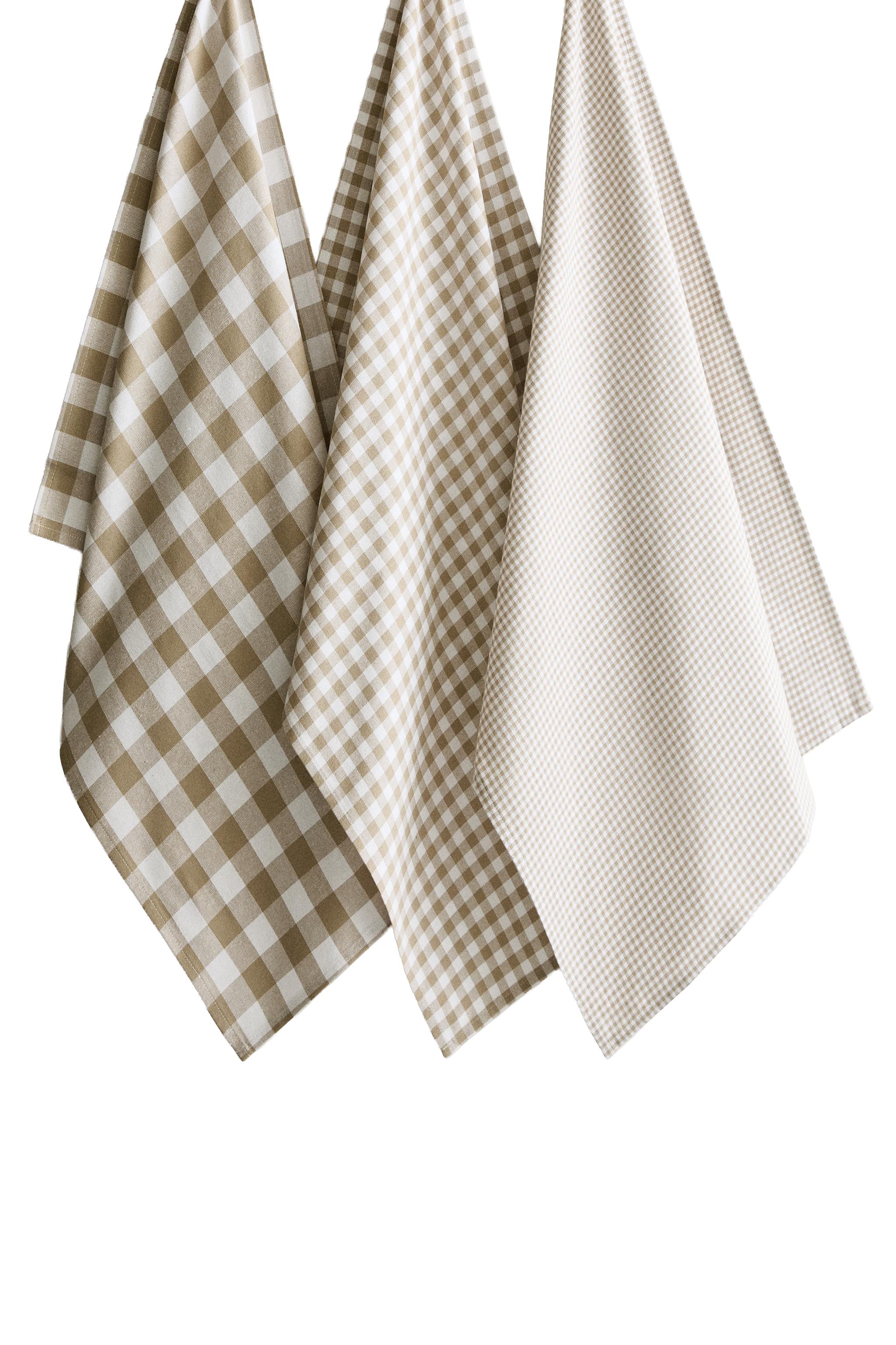 DYED THREAD TEA TOWELS PACK (PACK OF 3)