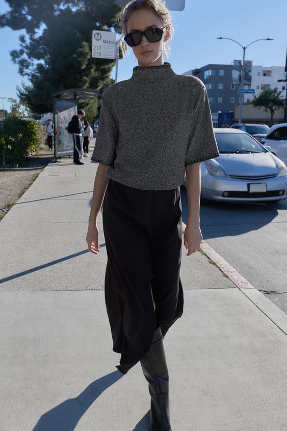 COMBINATION MIDI DRESS