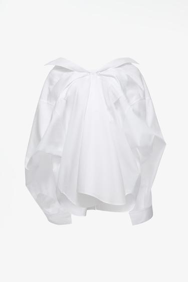 LIMITED EDITION INVERTED POPLIN SHIRT — White 1