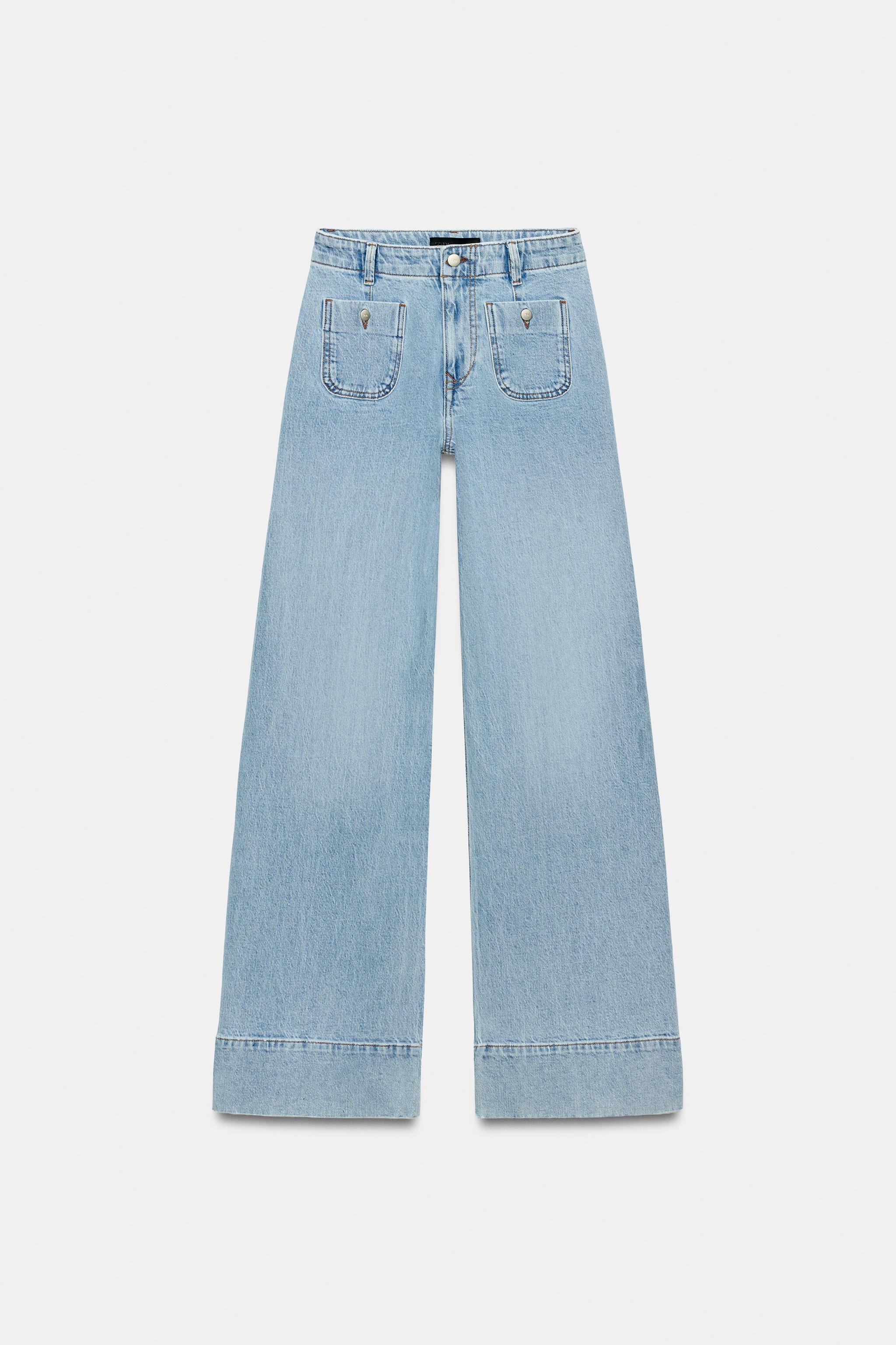 Z1975 HIGH WAIST WIDE LEG POCKET JEANS
