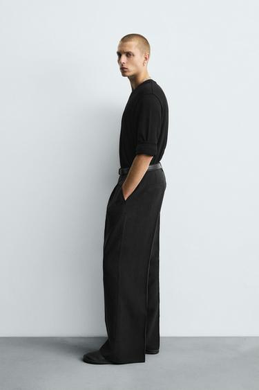 WASHED COTTON SWEATER - Black by Zara - Image 3