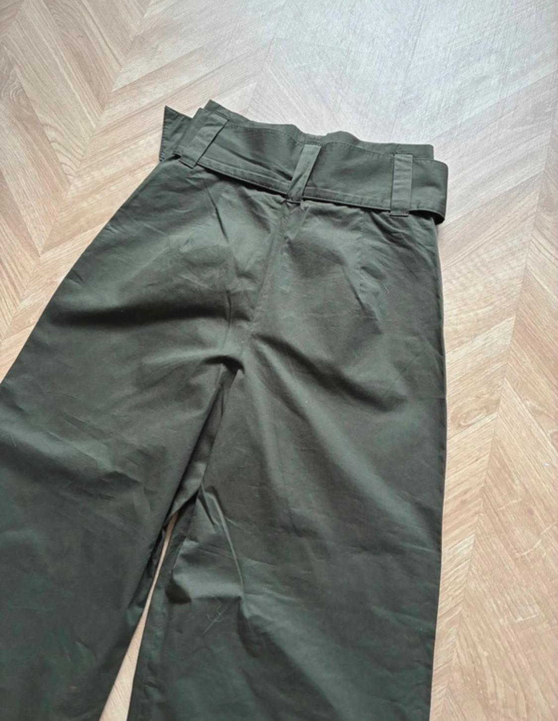 POPLIN TROUSERS WITH BELT - Image 4