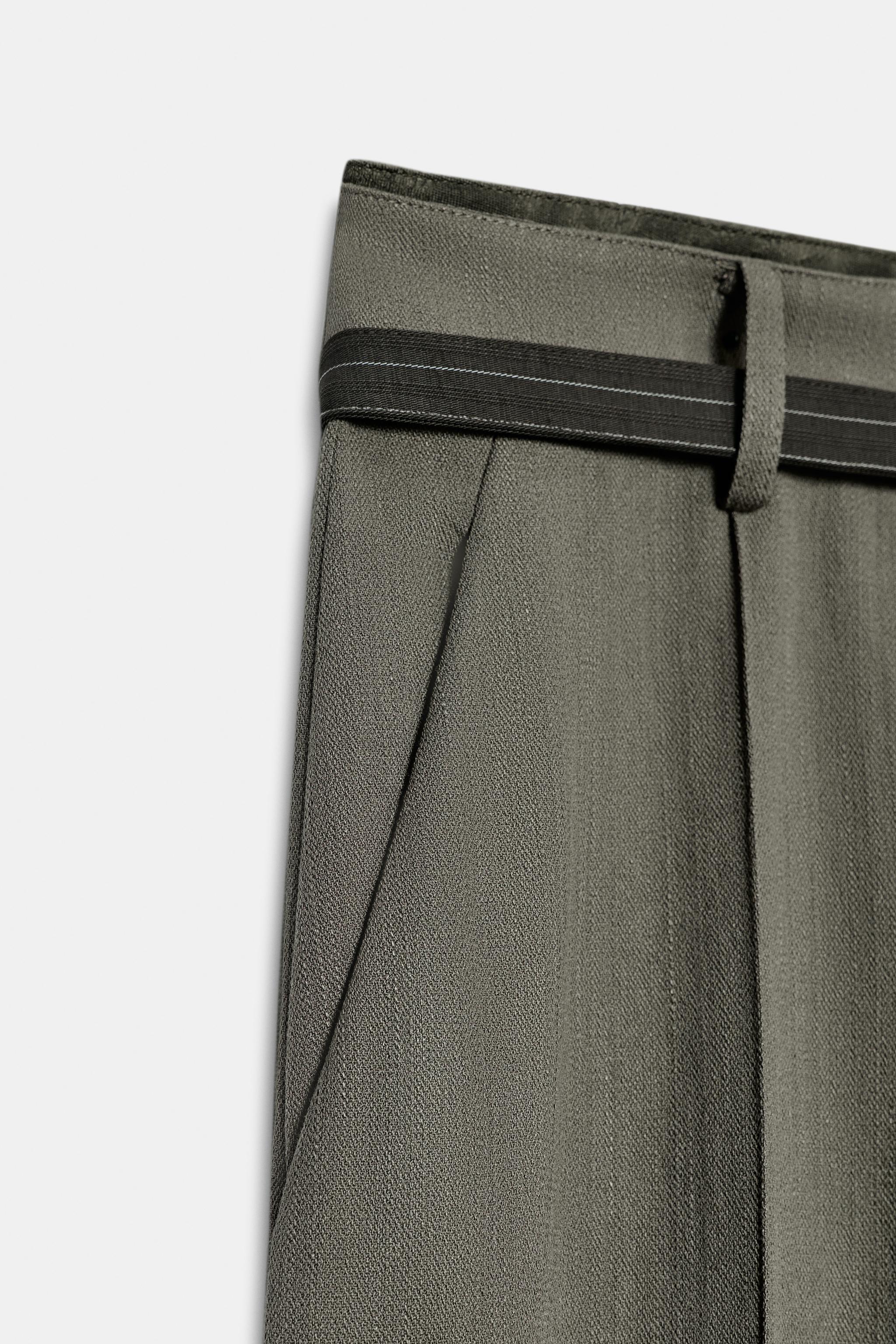ZW COLLECTION DOUBLE WAISTBAND TROUSERS