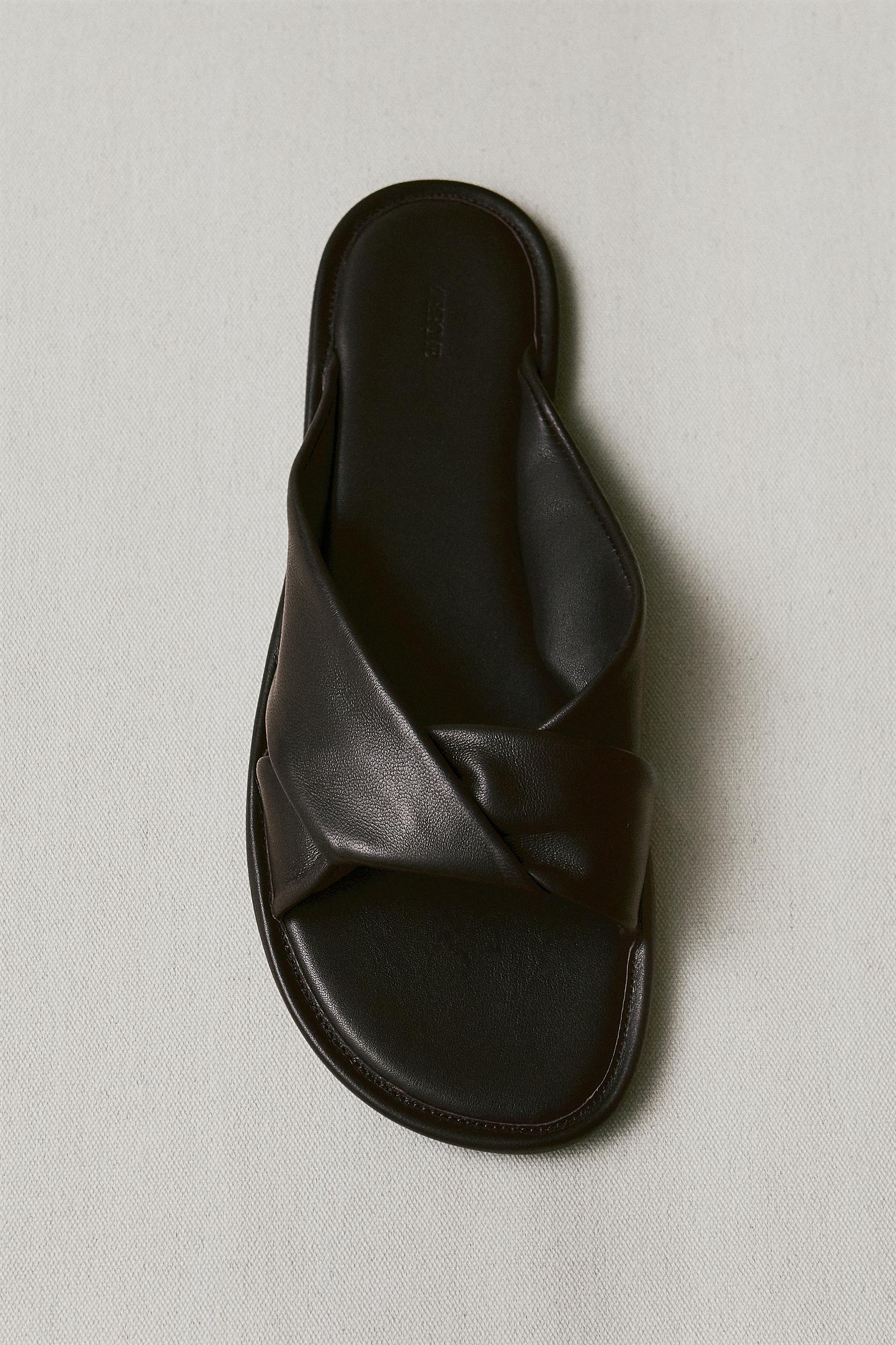 MULE EN CUIR NŒUD