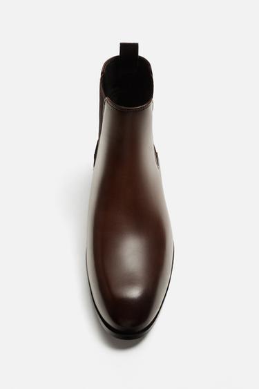 BOTTINES CHELSEA POINTUES - Marron de Zara - Image 4