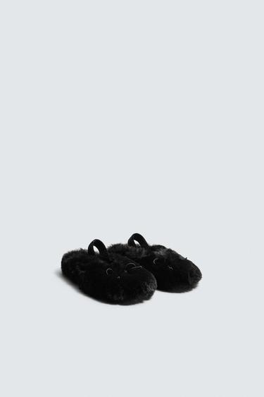 SHEEPSKIN CLOGS HARRY LAMBERT FOR ZARA X DISNEY - Black by Zara