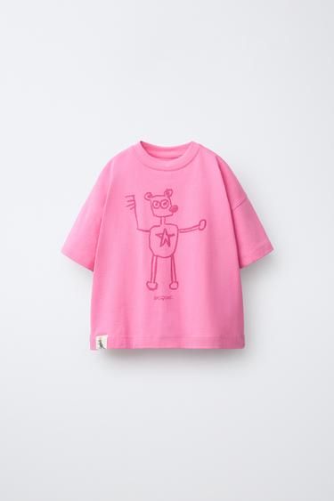 バスキア®TシャツピンクZaraのバスキア®Tシャツ - ピンク