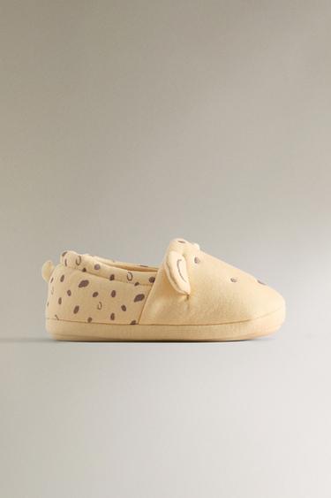 CHILDREN'S CHEETAH SLIPPERS - Yellow by Zara - Image 0