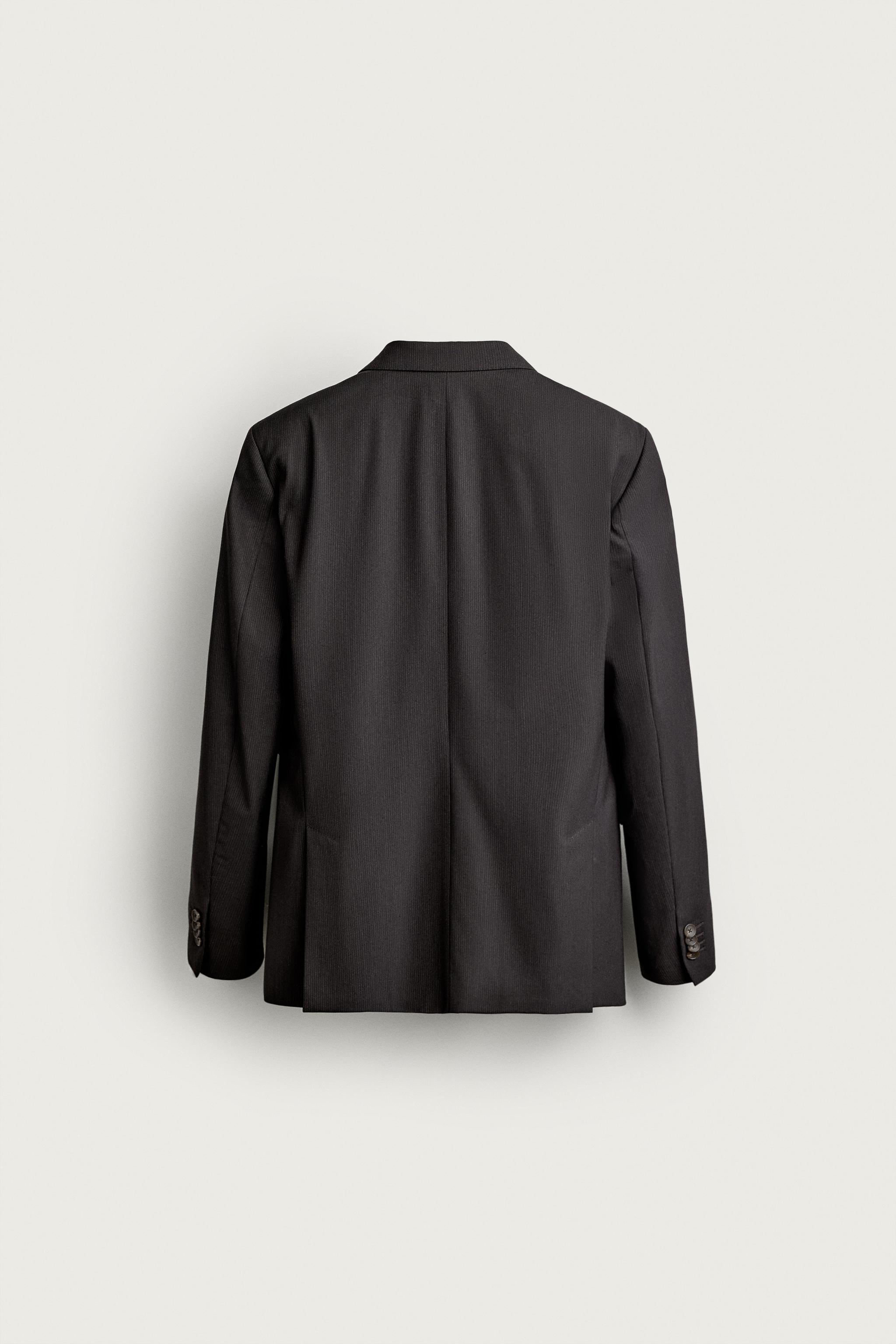 VESTE DE COSTUME CROISÉE RAYURES