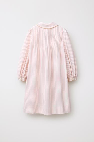 CHEMISE DE NUIT À RAYURES ÉDITION LIMITÉE - Rose / Blanc de Zara - Image 1