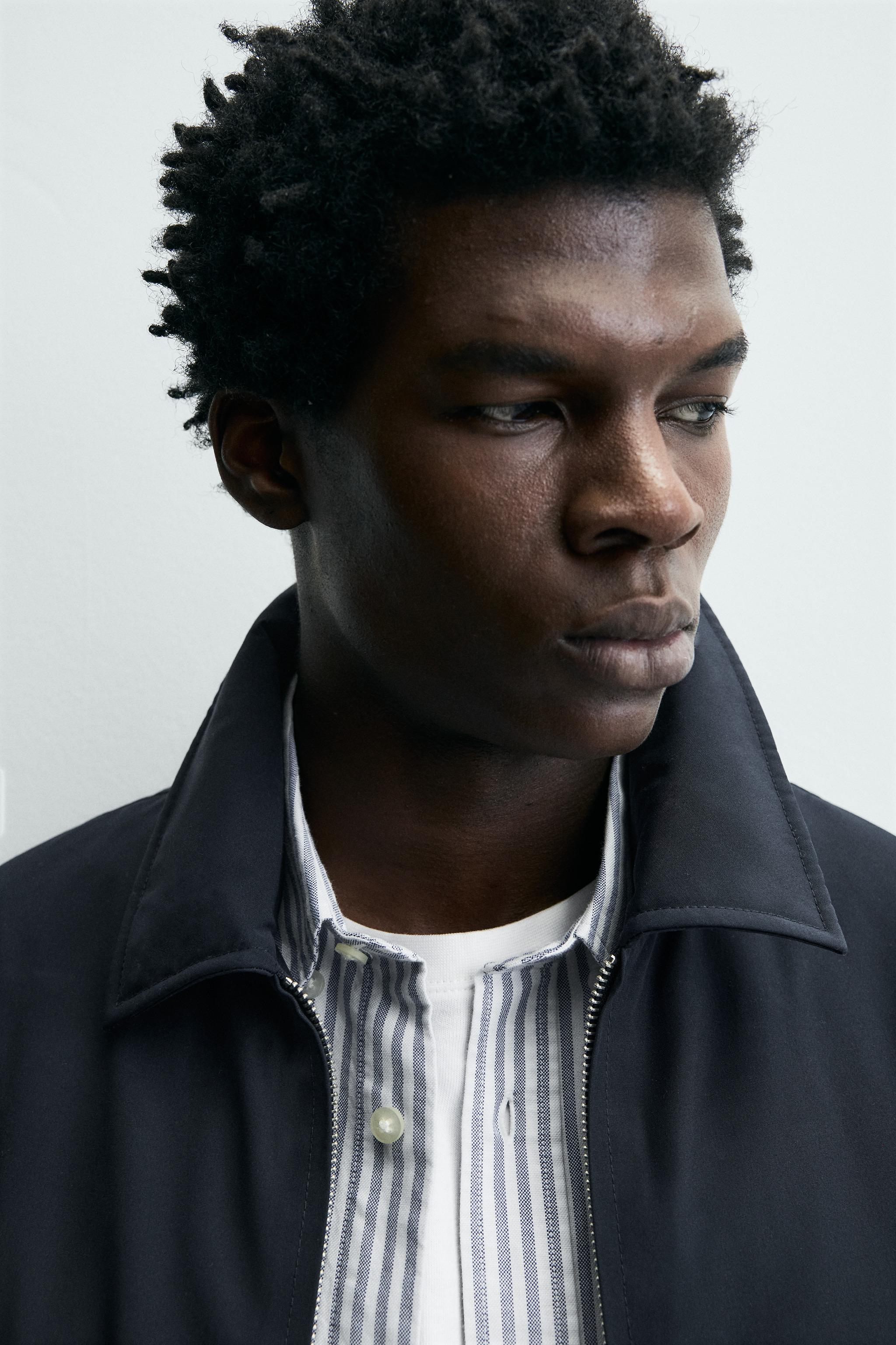 WATER REPELLENT QUILTED JACKET - Navy blue | ZARA United States WATER REPELLENT QUILTED JACKET - Navy blue | ZARA United States