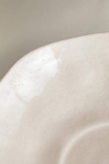 IRREGULAR CERAMIC BOWL WITH BASE - Oyster-white by Zara - Image 2